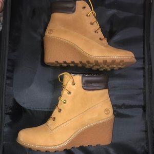 original timberland wedge heels